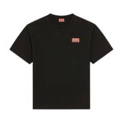 Svart Logo T-skjorte med Kenzo Paris Print