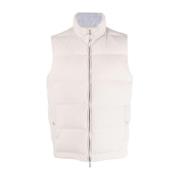 Casual Beige Strikket Gilet