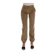 Beige Casual Tapered Bukser