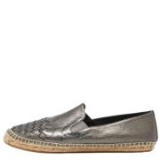 Pre-owned Metallisk skinn Bottega Veneta Flats