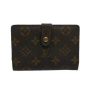 Pre-owned Brunt lerret Louis Vuitton veske