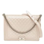 Pre-owned Hvit skinn Chanel Flap Bag