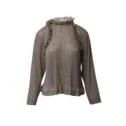 Pre-owned Beige Polyester Chloe Topp