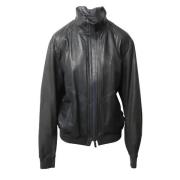 Pre-owned Leather outerwear