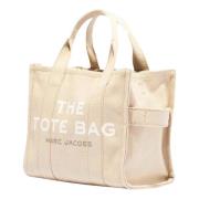 Beige Liten Tote Bag