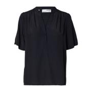 Susie-Mivia Ss Top - Dark Sapphire