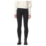 Svart Skinny Jeans Slitt Look