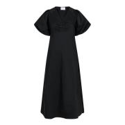 Illana Poplin Dress - Black