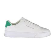 Sporty Hvit Sneaker med Logo Detaljer