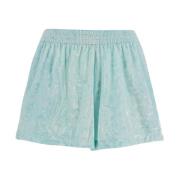 Chenille Brodert Shorts Regular Fit