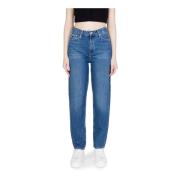 Lys Blå Side Zip Jeans