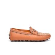 Brun skinn Bubble Loafer med nagler