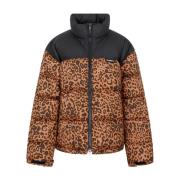 Leopard Pufferjakke Svart Aw23