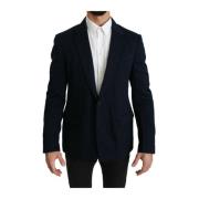 Mørkeblå Slim Fit Formell Blazer