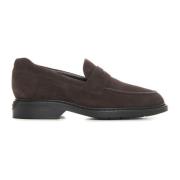 Elegante Loafers i Semsket Skinn