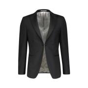 Slim Fit Svart Smoking James Tuxedo