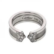 Pre-owned Gull Hvit Gull Cartier Ring