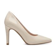 Beige Høye Hæler Pumps