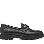 Sort Skinn Lukkede Loafers