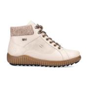 Beige Casual Closed Booties Kvinner