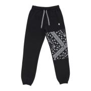 Bandana Relax Sweatpants Svart Hvit