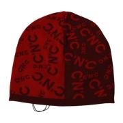 Rød Beanie Lue Ull Akryl Italia