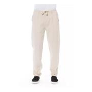 Beige Bomullssnor Chinos