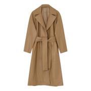 Klassisk Skinn Trenchcoat