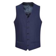 Blå Slim Fit Vest