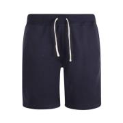 Navy Bomullsblanding Shorts med Polo Pony Motif