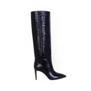 Croco Lær Stiletto Boot 85