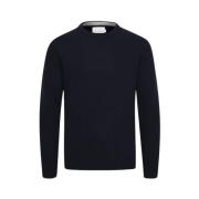 Marineblå Crew Neck Genser