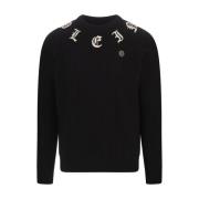 Sort Ull Kasjmir Crew-Neck Genser