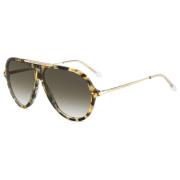 Havana Gold Green Shaded Sunglasses