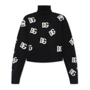 Monogrammert ull turtleneck genser