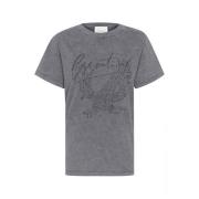 Cool Print Tee Top Medium Grey