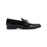 Sorte Skinnloafers Stilige Slip-On Sko