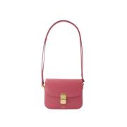 Rosa Skinn Crossbody Veske Grace