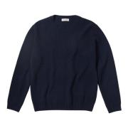 Navy Rib Strikket Genser