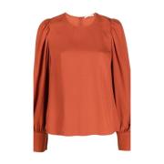 Oransje Lilliana Bluse