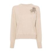 Beige Sweatshirt Aw24 Dameklær