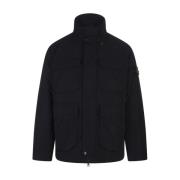 Navy Blue Field Jacket Hood PrimaLoft