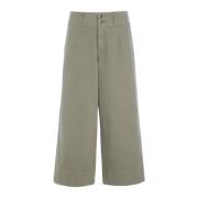 Myke Khaki Culotte Bukser