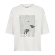 Grafisk Print Oversized T-skjorte