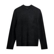 Twain Plated Knit Crew Top