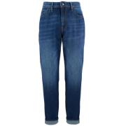 Menns Bomull Denim Jeans Regelmessig Passform