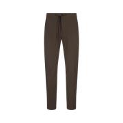 Brun Bomullsblanding Bukser Tapered Fit