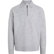 Tech Stretch Wool Zip Polo Top