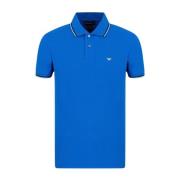 Herre Slim Fit Polo med Kontrastkant