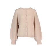 Beige Strikket Cardigan Aurelia Stil